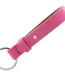 Cuoio sleutelhangers leer 15mm voor 20mm cabochon Hot pink